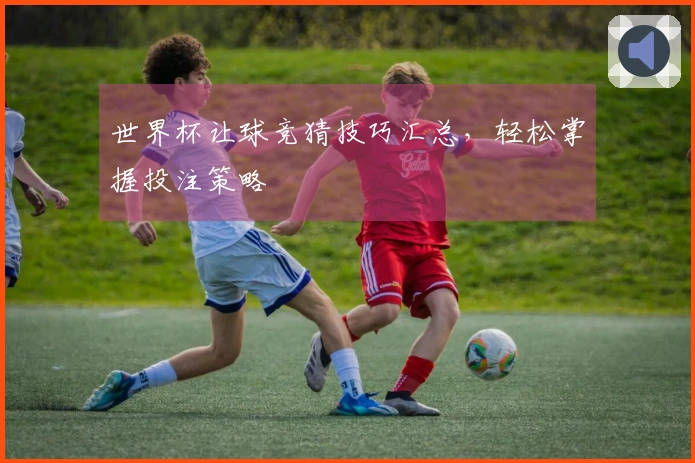 世界杯让球竞猜技巧汇总，轻松掌握投注策略